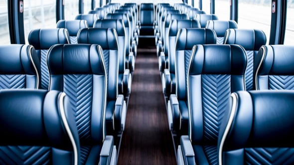 55 passenger charter bus inside rochester hills