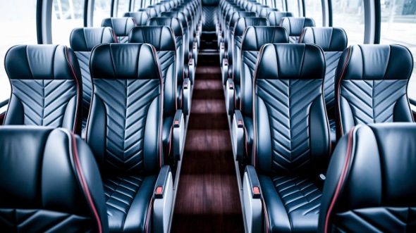 56 passenger charter bus inside rochester hills