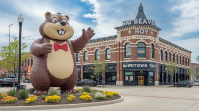 big beaver and downtown troy
